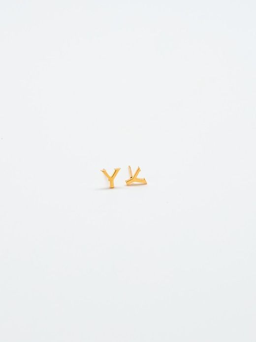 Gold Initial Earrings sold by GAP