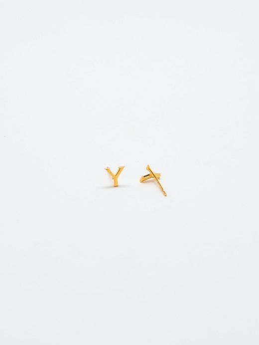 Gold Initial Earrings sold by GAP product image thumbnail 2