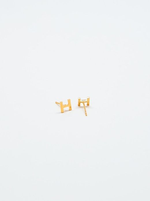 Gold Initial Earrings sold by GAP product image thumbnail 2