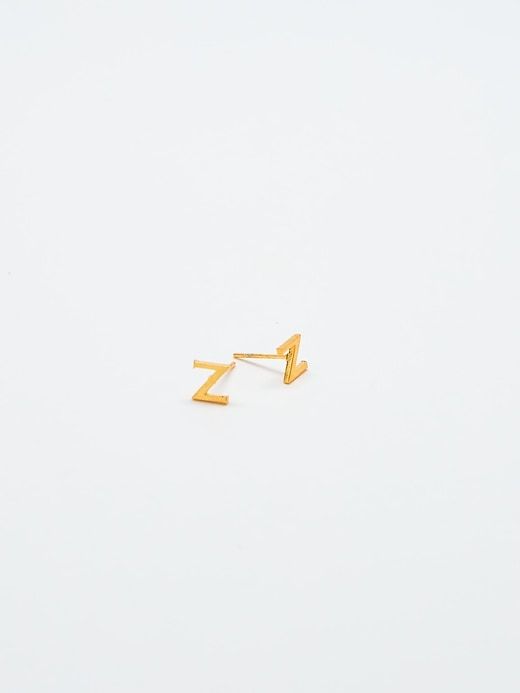 Gold Initial Earrings sold by GAP product image thumbnail 2