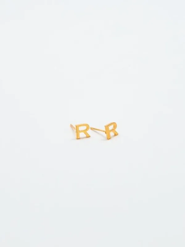 Gold Initial Earrings sold by GAP