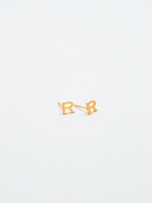 Gold Initial Earrings sold by GAP