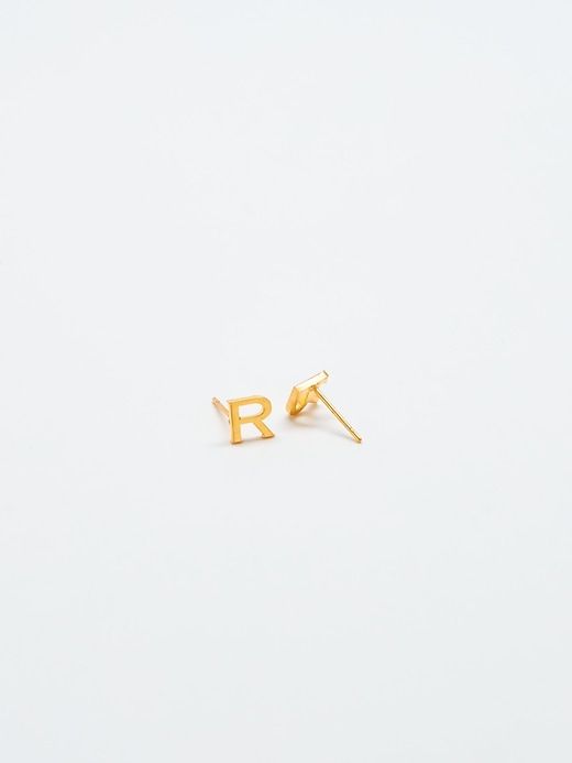 Gold Initial Earrings sold by GAP product image thumbnail 2