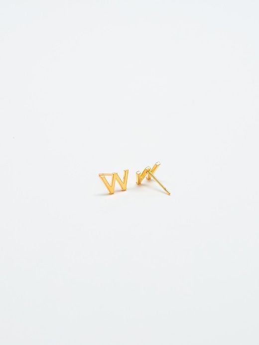 Gold Initial Earrings sold by GAP product image thumbnail 2