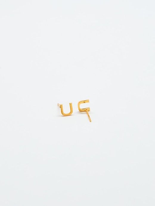 Gold Initial Earrings sold by GAP product image thumbnail 4