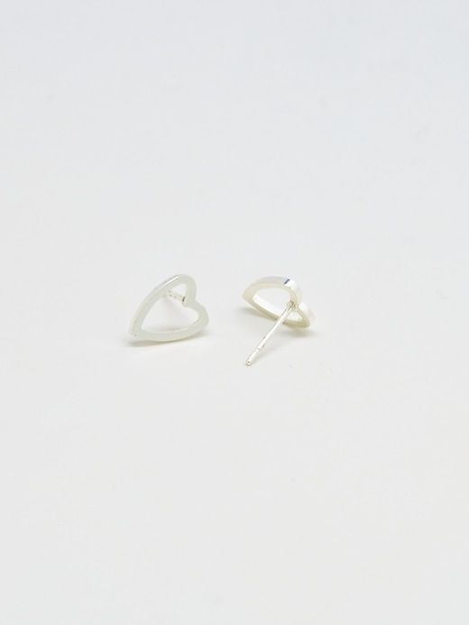 Silver Heart Outline Stud Earrings sold by GAP product image thumbnail 3
