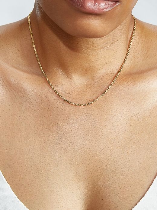 Dainty Rope Chain Necklace sold by GAP product image thumbnail 2