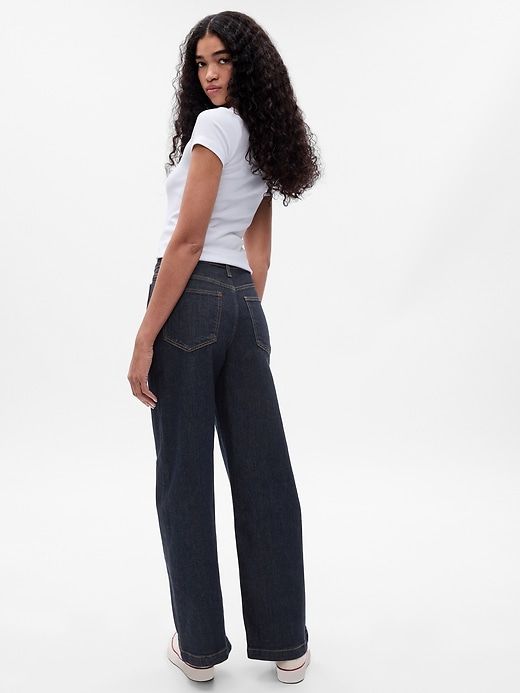 High Rise Stride Wide-Leg Jeans sold by GAP product image thumbnail 2