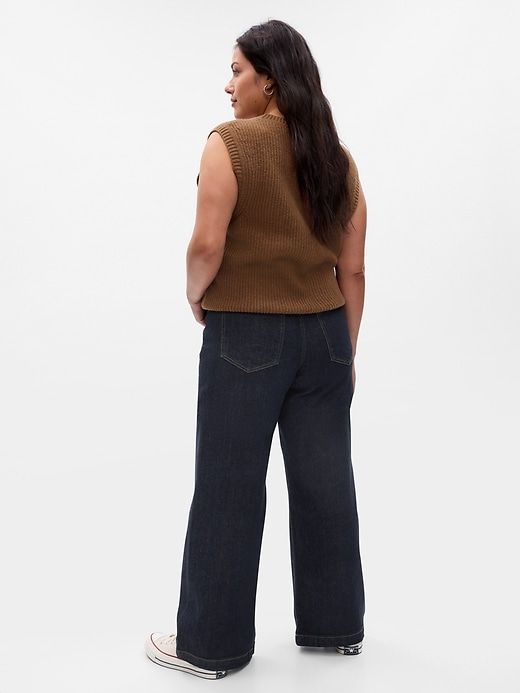 High Rise Stride Wide-Leg Jeans sold by GAP product image thumbnail 5