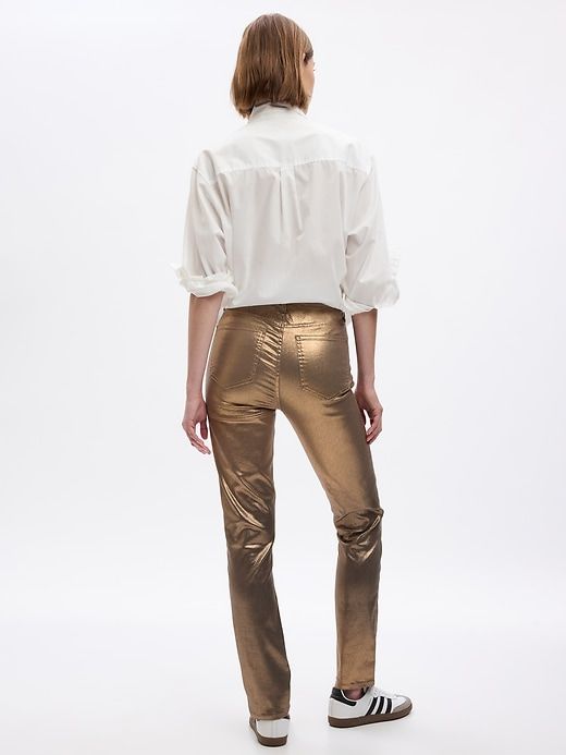High Rise Metallic Vintage Slim Jeans sold by GAP product image thumbnail 2