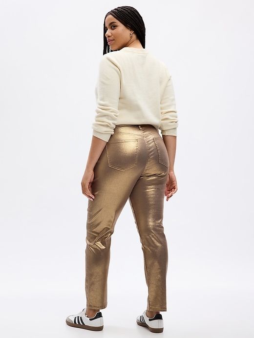 High Rise Metallic Vintage Slim Jeans sold by GAP product image thumbnail 5