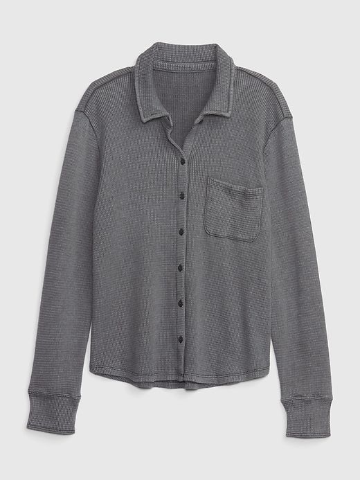 Waffle PJ Shirt sold by GAP product image thumbnail 4