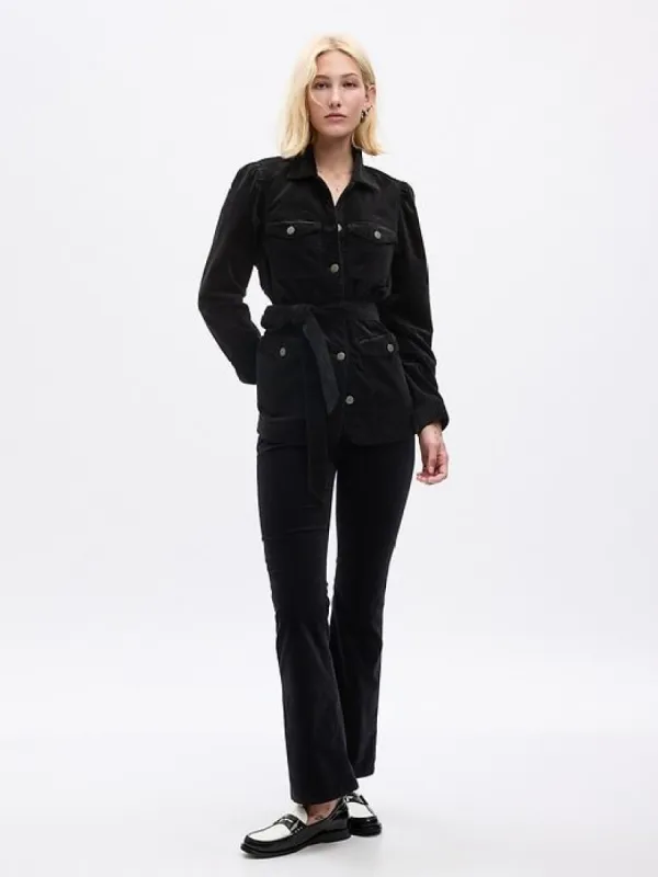 Velvet Belted Utility Jacket sold by GAP