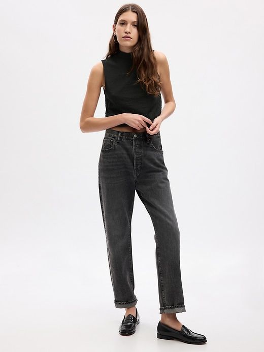 Modern Jacquard Mockneck Tank Top sold by GAP product image thumbnail 3