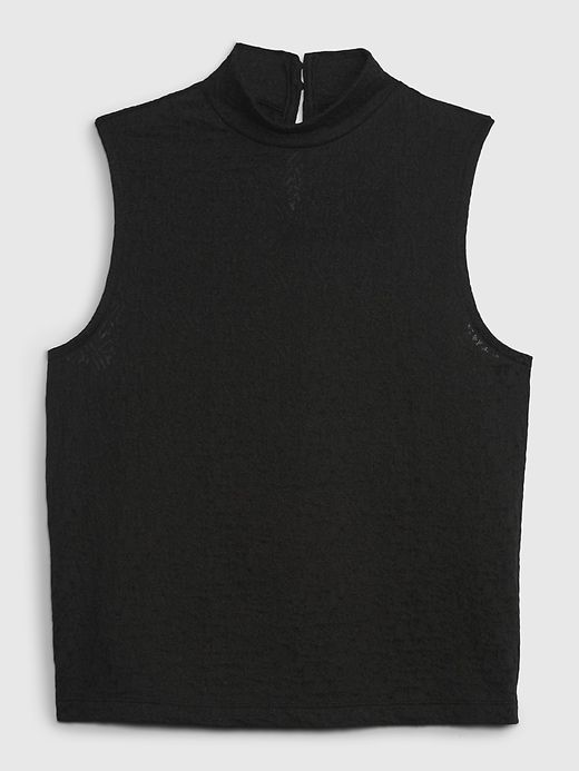 Modern Jacquard Mockneck Tank Top sold by GAP product image thumbnail 4