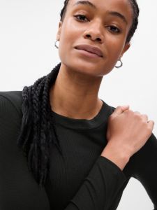 Mini Rib Ruched T-Shirt sold by GAP