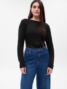 Mini Rib Ruched T-Shirt sold by GAP