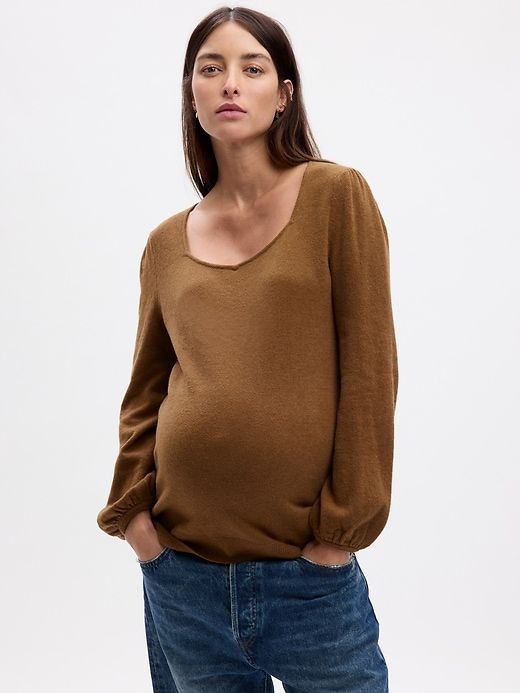 Maternity Sweetheart Sweater sold by GAP