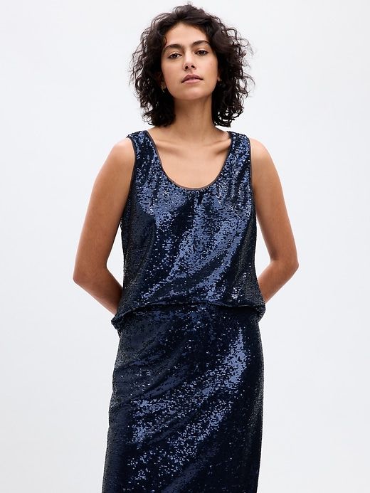 Sequin Tank Top sold by GAP