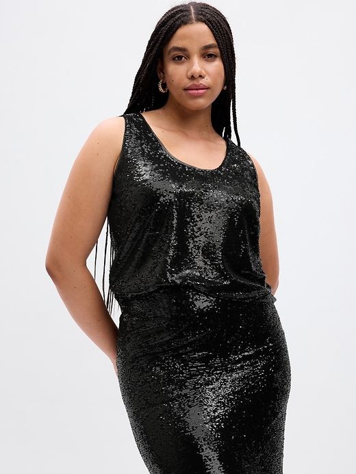Sequin Tank Top sold by GAP product image thumbnail 5