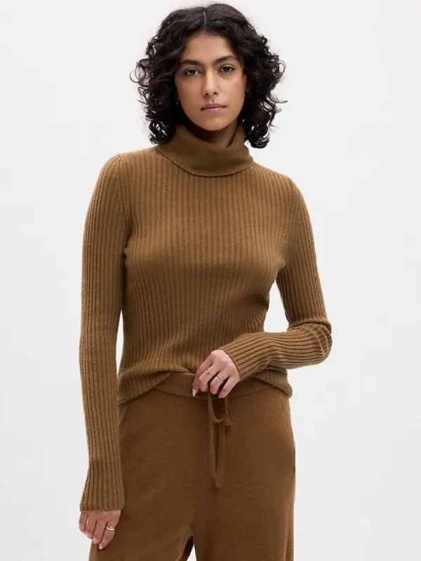 CashSoft Rib Turtleneck Sweater sold by GAP