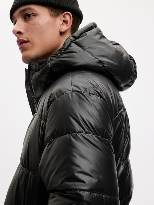 Recycled High Shine Puffer Jacket sold by GAP product image thumbnail 3