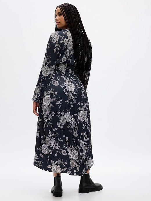 Smocked Floral Maxi Dress sold by GAP product image thumbnail 5