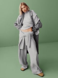 CashSoft Shaker-Stitch Sweater Pants sold by GAP