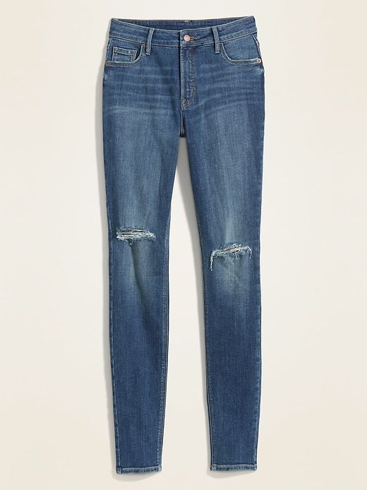 High-Waisted Rockstar Super-Skinny Jeans sold by GAP product image thumbnail 4