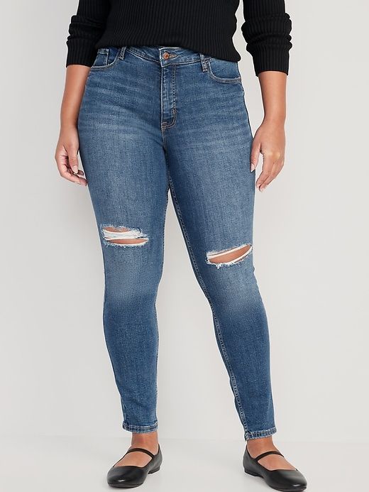 High-Waisted Rockstar Super-Skinny Jeans sold by GAP product image thumbnail 5