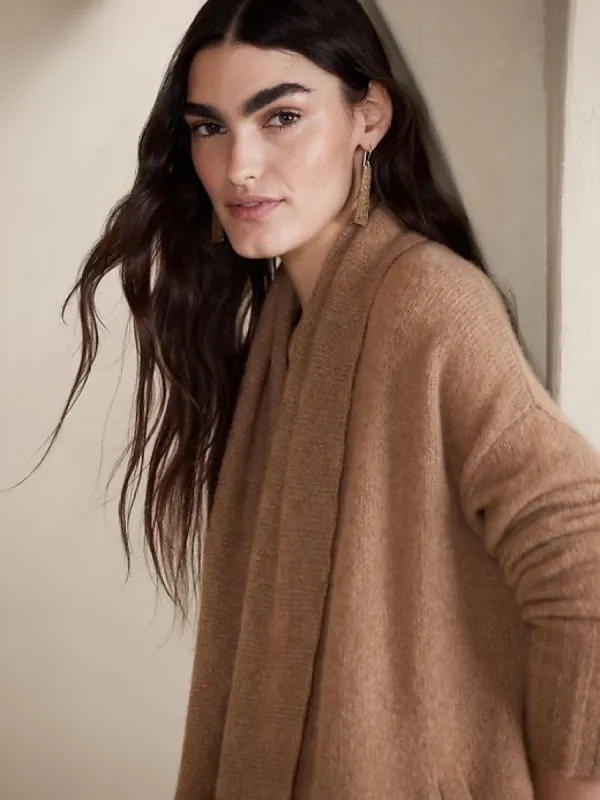 Cumulus Brushed Cashmere Cardigan sold by GAP