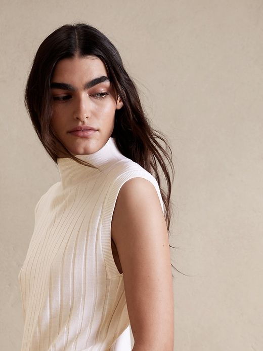 Franki Merino Mock-Neck Top sold by GAP