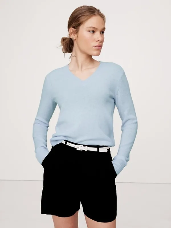 Lightweight Cashmere V-Neck Sweater sold by Banana Republic