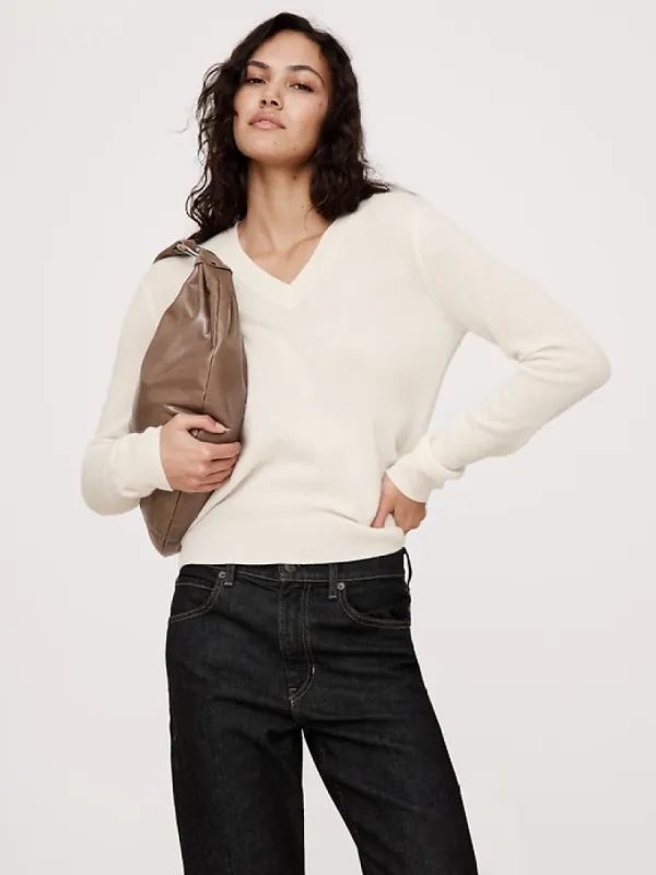 Lightweight Cashmere V-Neck Sweater sold by Banana Republic