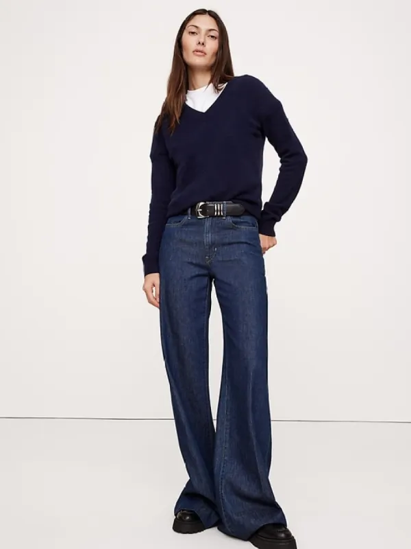 Lightweight Cashmere V-Neck Sweater sold by Banana Republic
