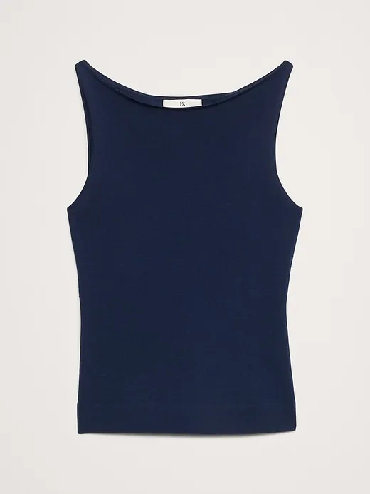 Lightweight Merino Boat-Neck Tank sold by Banana Republic product image thumbnail 4