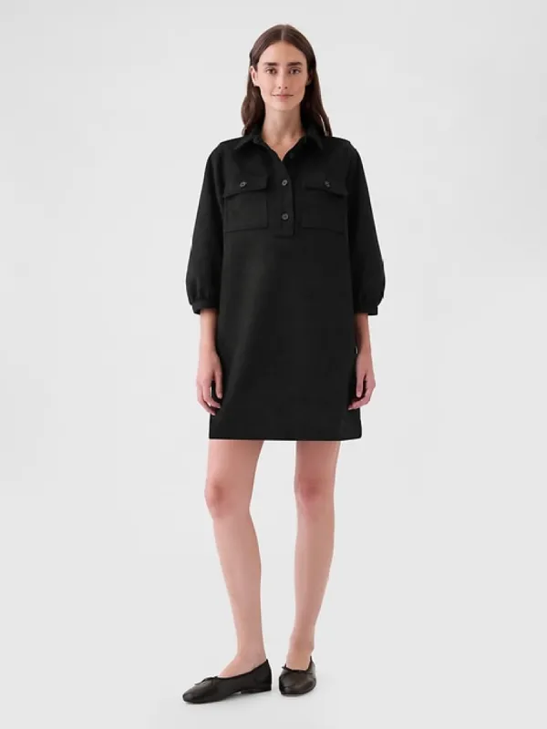 Vegan Suede Shift Mini Dress sold by GAP