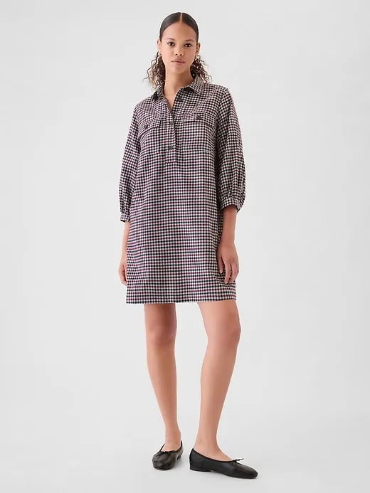 Flannel Utility Mini Shirtdress sold by GAP