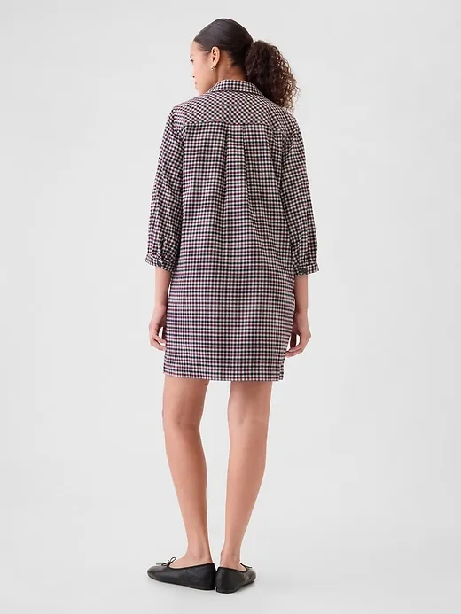 Flannel Utility Mini Shirtdress sold by GAP product image thumbnail 2