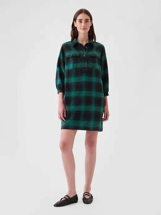 Flannel Utility Mini Shirtdress sold by GAP