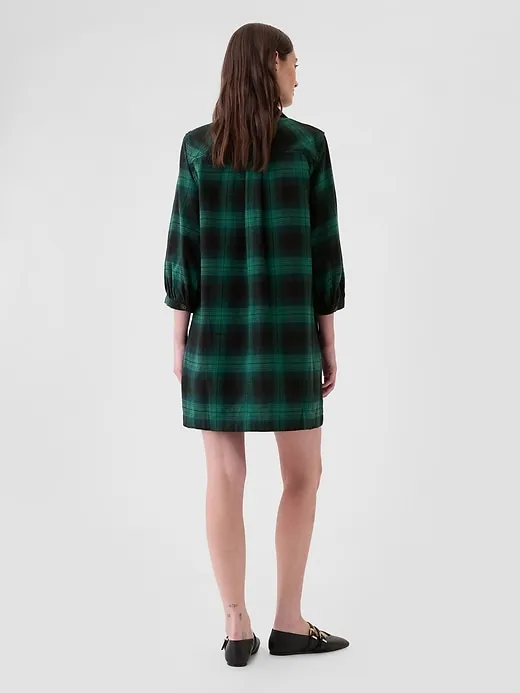 Flannel Utility Mini Shirtdress sold by GAP product image thumbnail 2