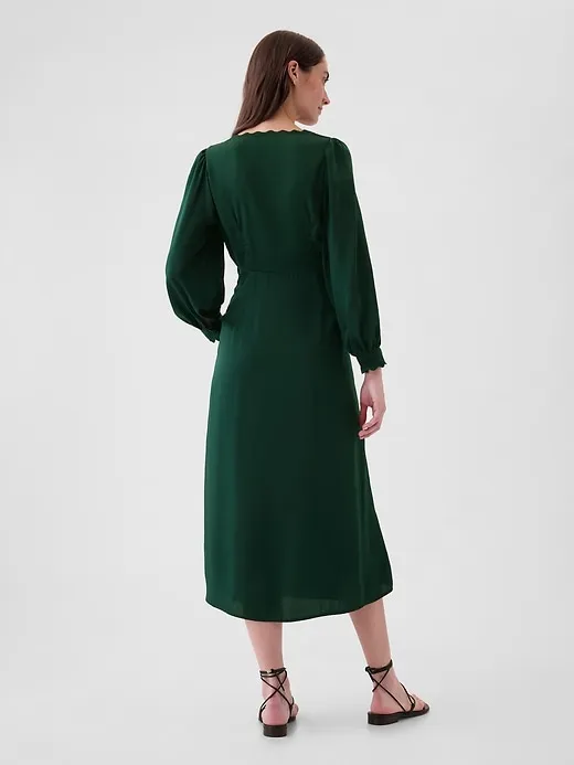 Satin Empire Midi Dress sold by GAP product image thumbnail 2