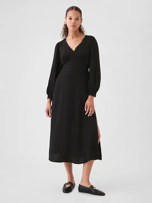 Satin Empire Midi Dress sold by GAP