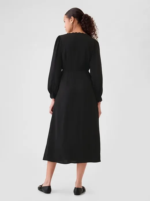 Satin Empire Midi Dress sold by GAP product image thumbnail 2