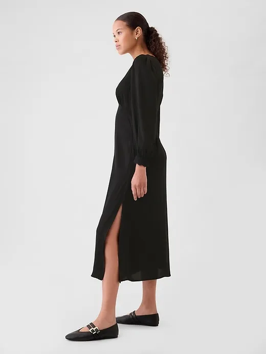 Satin Empire Midi Dress sold by GAP product image thumbnail 3