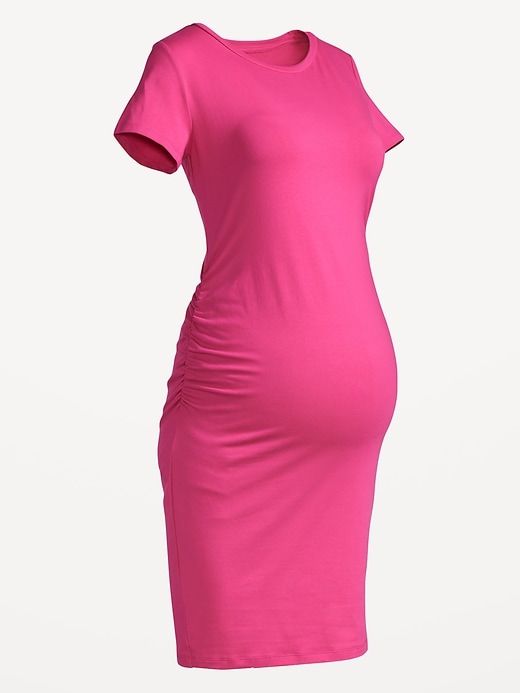 Maternity Short-Sleeve Bodycon Dress sold by GAP product image thumbnail 3