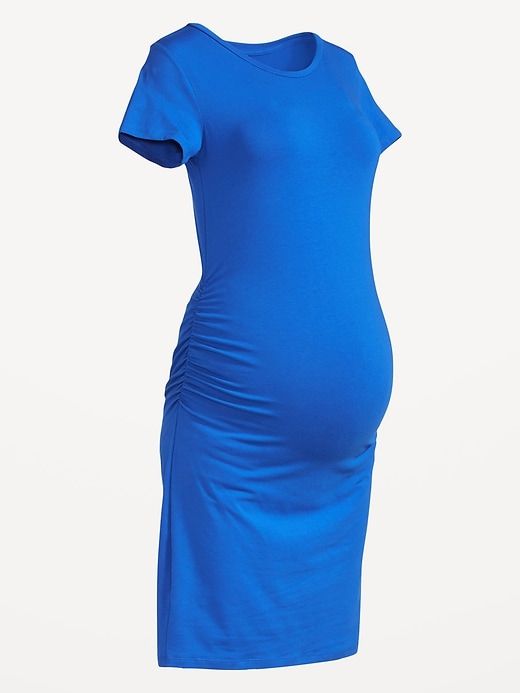 Maternity Short-Sleeve Bodycon Dress sold by GAP product image thumbnail 4