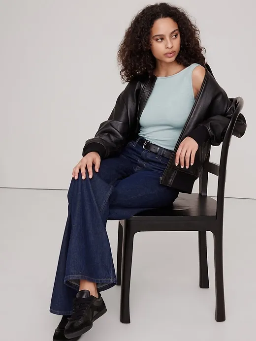 Lightweight Merino Boat-Neck Tank sold by Banana Republic