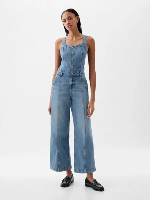 Wide-Leg Denim Jumpsuit sold by GAP