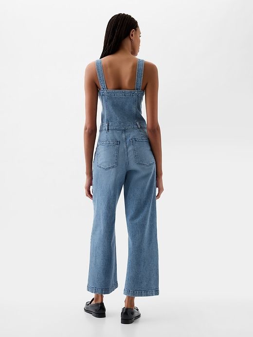 Wide-Leg Denim Jumpsuit sold by GAP product image thumbnail 2